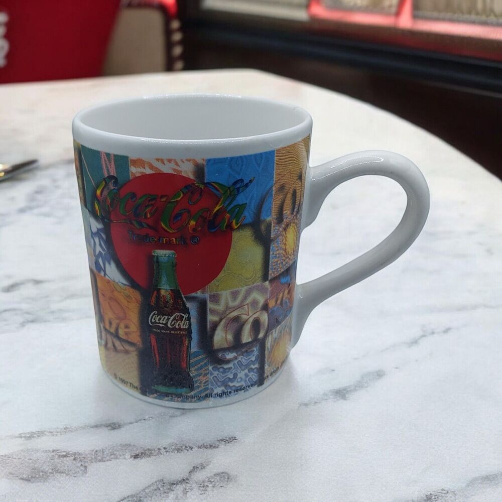 Patchwork Coca-Cola Coffee Mug Gibson 1997